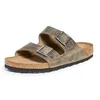 Image de Birkenstock Arizona Bs Sfb 1005961, Sandales, Kaki, 38 EU Étroit