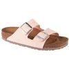 Image de Birkenstock Mixte Arizona SFB Sandale, Earthy Vegan Light Rose, 37 EU