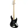 Image de Sadowsky MetroLine 21-5 Vintage Ash Solid Black Satin 5-snarige elektrische basgitaar