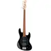 Image de Sadowsky MetroLine 21-Fret Vintage M/J Bass (Red Alder) Solid Black Pearl High Polish elektrische basgitaar met gigbag
