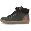 Image de Rieker Bottes à lacets N0711 pour femme avec fermeture éclair, Vert, 40.5 EU