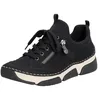 Image de Rieker Baskets 45973 pour femme, Noir, 36 EU