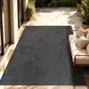 Image de Paco Home Tapis Intérieur Et Extérieur Balcon Terrasse Tapis Cuisine Monochrome Moucheté, Dimension:240x340 cm, Couleur:Anthracite