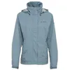 Image de VAUDE Veste de pluie légère à 2 couches pour femme - Protection contre la pluie fiable - Doublure fine en maille - Capuche dans le col - Éléments réfléchissants - Finition Eco