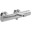 Image de Villeroy & Boch Universal Taps & Fittings Mitigeur de baignoire avec protection anti-brûlure et verrouillage de sécurité à 38° Robinet mitigeur de baignoire en saillie rond Chromé