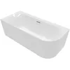 Image de Villeroy & Boch Loop & Friends dos au mur Baignoire Gauche 180x80x44 cm Alpin Blanc