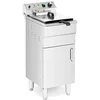 Image de Royal Catering RCPKF 13DSH Friteuse Électrique Professionnelle Semi-Professionnelle Avec Robinet De Vidange Sur Pied 13 Litres Triphasé (5 000 W, 60 - 200 °C, 13 l, 400 V)
