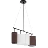 Image de Uniprodo UNI_LD_12 Suspension 4 ampoules Abat-jour en tissu E14 40 W Lampe suspendue Plafonnier