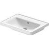 Image de Duravit D-Neo Lavabo 650 x 480 mm, sans trou de robinet, avec trop-plein, 236765006, couleur : blanc