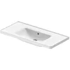 Image de Duravit D-Neo Lavabo de Salle de Bain 100,5x480mm, sans Trou pour Robinet avec Trop-Plein, 236710006, Couleur:Blanc