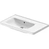 Image de Duravit D-Neo Lavabo de meuble asymétrique 800 x 480 mm, sans trou pour robinet, avec trop-plein, 236980006, couleur : blanc