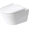 Image de WC suspendu Duravit D-Neo, échappement bas, sans bord, Durafix, 370x540 mm, 257709, Coloration: Blanc avec HygieneGlaze