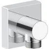 Image de Duravit Coude de raccordement pour flexible Chromé brillant - rosace carrée - UV0630011010