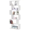 Image de WOLTU Bibliothèque blanche avec 6 cubes de rangement, grande bibliothèque autoportante pour salon, chambre à coucher