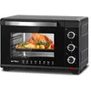 Image de WOLTU Mini four avec recirculation d'air 28 l, four à pizza 1600 W, 100-230 °C, minuterie 0-60 min, 3 modes de chauffage, avec plaque de cuisson, grille ramasse-miettes, lève-rouille, mini four pour
