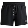 Image de HUGO Short de bain DODO pour homme en tissu recyclé à séchage rapide avec doublure intérieure intégrale, Noir 1, XXL