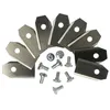 Image de vhbw 9x Lames compatible avec Gardena R80Li, R50Li, R75Li, Sileno, R70Li, Sileno City tondeuse - Lames de rechange, argenté, acier