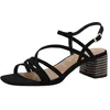 Image de Tamaris Sandales à talons pour femme 1-28211-42 - Noir - 40 EU, Noir , 40 EU