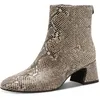 Image de Tamaris Bottines à talon pour femme 1-25314-45, Beige Snake, 39 EU
