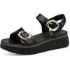 Image de TAMARIS Sandales confortables pour femme - MultiAdjustable - Noir - 38 EU, Noir, 38 EU