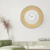 Image de WOMO-DESIGN | Grande Horloge Murale XXL Alfheim Ronde Ø85 cm Blanc-Nature, en Bois-Métal, Style Vintage, Décoration Rétro, Chiffres Romains, Mouvement Silencieux, pour Salon Cuisine Salle à Manger