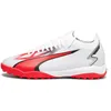 Image de PUMA Homme Ultra Match TT Chaussure de Football, Puma White Puma Black Fire Orchid, 43 EU