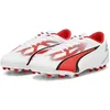 Image de PUMA Chaussures de football Ultra Play Mg pour homme, Puma White PUMA Black Fire Orchid, 43 EU