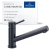 Image de Villeroy & Boch Como Shower Robinet de cuisine haute pression avec douchette extensible et plage pivotante à 120°, hauteur de bec de 120 mm, levier de commande confortable, anthracite