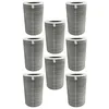Image de vhbw Lot de 8 filtres à charbon actif compatibles avec purificateur d'air Xiaomi Smart Air Purifier 4 Pro - Filtre à air H12 - Gris et blanc