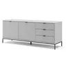 Image de Vicco Meuble tv "Eliza", Gris, 150x60cm