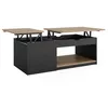 Image de Vicco Table basse "Avela", Noir, 55x110cm