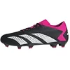 Image de adidas Mixte Predator Accuracy.3 Low Firm Ground Boots, Core Black/Cloud White/Shock Pink, 42 2/3 EU