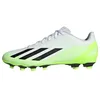 Image de adidas X Crazyfast.4 Flexible Ground Mixte Football Shoes (Firm Ground), Ftwr White/Core Black/Lucid Lemon, 46 EU