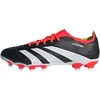 Image de adidas Mixte Predator 24 League Low Multi-Ground Boots, Core Black/Cloud White/Solar Red, 45 1/3 EU