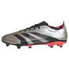 Image de adidas Predator League Firm Ground, Scarpe Mixte Adulte, Argent, 40 EU, argent métallique, 40 EU