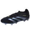 Image de adidas Mixte Predator Pro Firm Ground Chaussures, Noyau en Carbone Noir, 47 1/3 EU