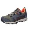 Image de adidas Mixte enfant Terrex Agravic BOA RAIN.RDY Trail Running Shoes, olive strata/orange/wonder beige, 30 EU