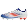Image de adidas Mixte F50 LEAGUE Football boots Soft Ground, Cloud White/Solar Red/Lucid Blue, 40 2/3 EU