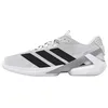 Image de adidas Homme Adizero Ubersonic 5 Tennis Shoes, Ftwr White/Core Black/Silver Met., 42 EU
