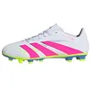 Image de adidas Chaussures de football Predator Club Firm Multi Ground - Unisexe, Cloud White Lucid Pink Lucid Lemon, 43 1/3 EU