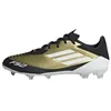 Image de adidas Mixte F50 LEAGUE MESSI Football boots Firm Ground, Gold Metallic/Cloud White/Core Black, 40 2/3 EU