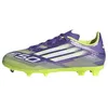 Image de adidas Mixte enfant F50 LEAGUE Firm Ground/Multi Ground Football Boots Kids, Purple Rush/Cloud White/Lucid Lemon, 37 1/3 EU