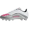 Image de adidas Mixte enfant F50 MESSI CLUB Firm Ground/Multi Ground Football Boots Kids, ftwr white/lucid red/silver met., 37 1/3 EU