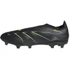 Image de adidas Mixte PREDATOR LEAGUE Laceless Firm Ground/Multi Ground Football Boots, Core Black/Carbon/Lucid Lemon, 42 EU
