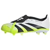 Image de adidas Mixte enfant PREDATOR LEAGUE Fold-Over Tongue Firm Ground/Multi Ground Football Boots Kids, Cloud White/Core Black/Lucid Lemon, 34 EU