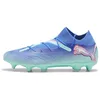 Image de PUMA Future 7 PRO MXSG, Chaussures de Football Unisexe-Adulte, BLUEMAZING White-Electric Peppermint, 45 EU, Bluemazing Puma White Electric Peppermint, 45 EU