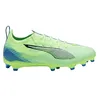 Image de PUMA Ultra 5 Pro FG/AG Jr, Chaussures de football unisexes pour enfant, Fizzy Apple Puma White Bluemazing, 39.5 EU