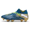 Image de PUMA Future 7 Ultimate Chaussures de football pour homme Bleu/jaune/doré Pointure 40