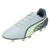 Image de PUMA Chaussures de football King Match Fg/Ag unisexes, Givré Dew Fizzy Apple Grey Skies, 44 EU