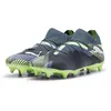Image de PUMA Chaussures de football Future 7 Match Mxsg unisexes, Gray Skies PUMA Pomme pétillante blanche, 42 EU